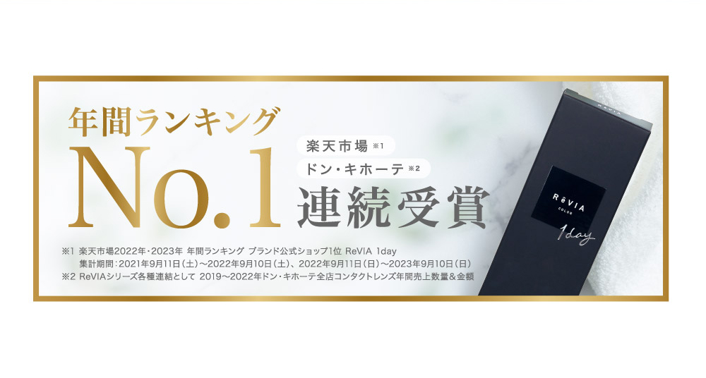 年間ランキングNO.1連続受賞